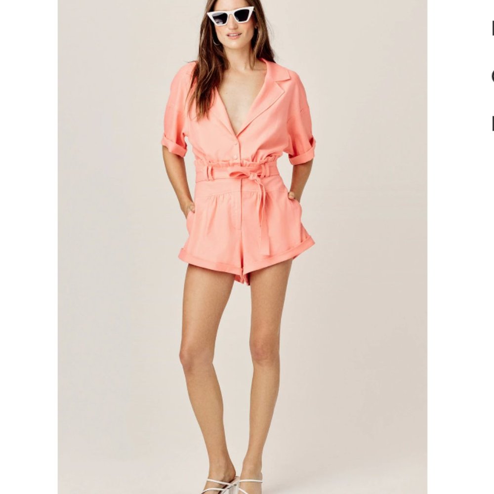 For Love And Lemons Millie Romper - Size Medium